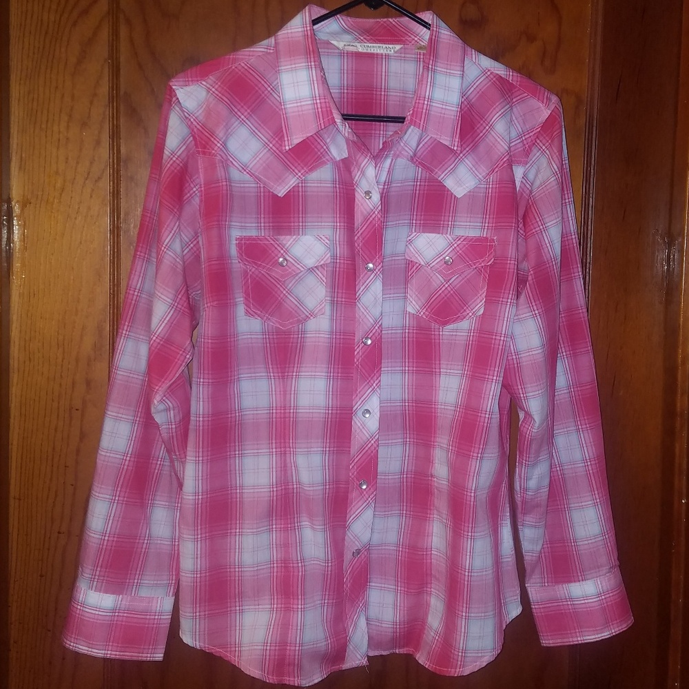 Cute Pink Cowgirl pearl snap